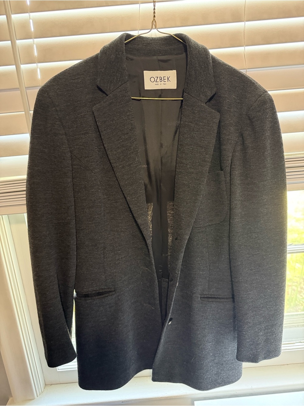 Women's Charcoal Gray Blazer Jacket